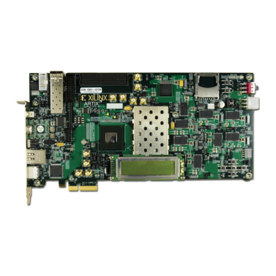 Руководство по Xilinx Artix-7 FPGA AC701 | ManualsLib