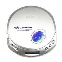 Sony Walkman D-E350 Naudotojo Vadovas