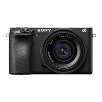 Sony alpha 6500 Naudotojo Vadovas