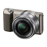 Sony A5100 Naudotojo Vadovas