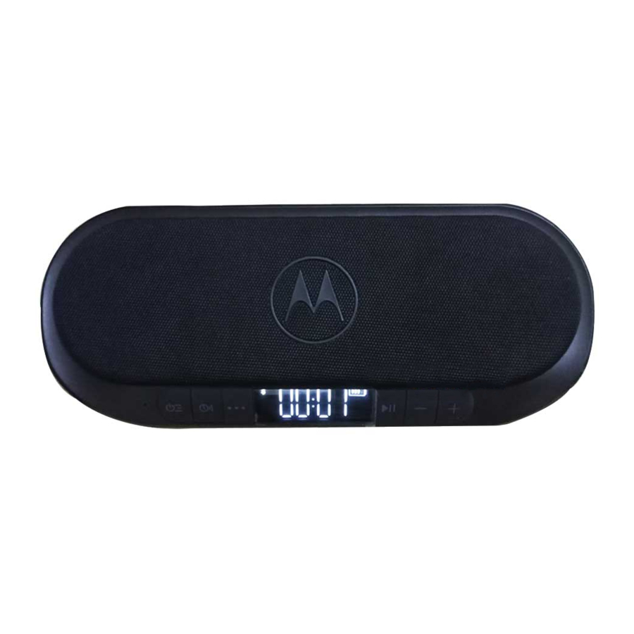 Manual del Radio Despertador Motorola SONIC SUB 520 SP027 | ManualsLib