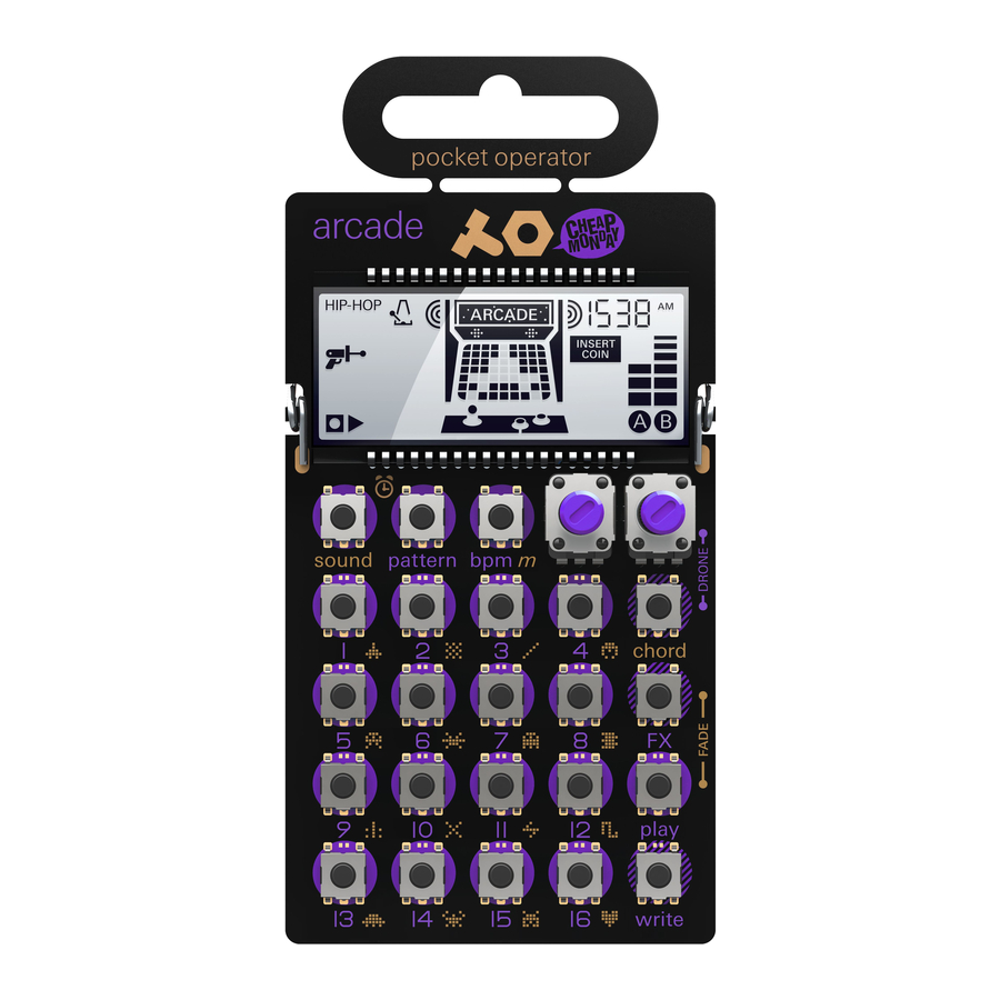 Teenage engineering Arcade PO-20 - Pocket Operator Manual | ManualsLib
