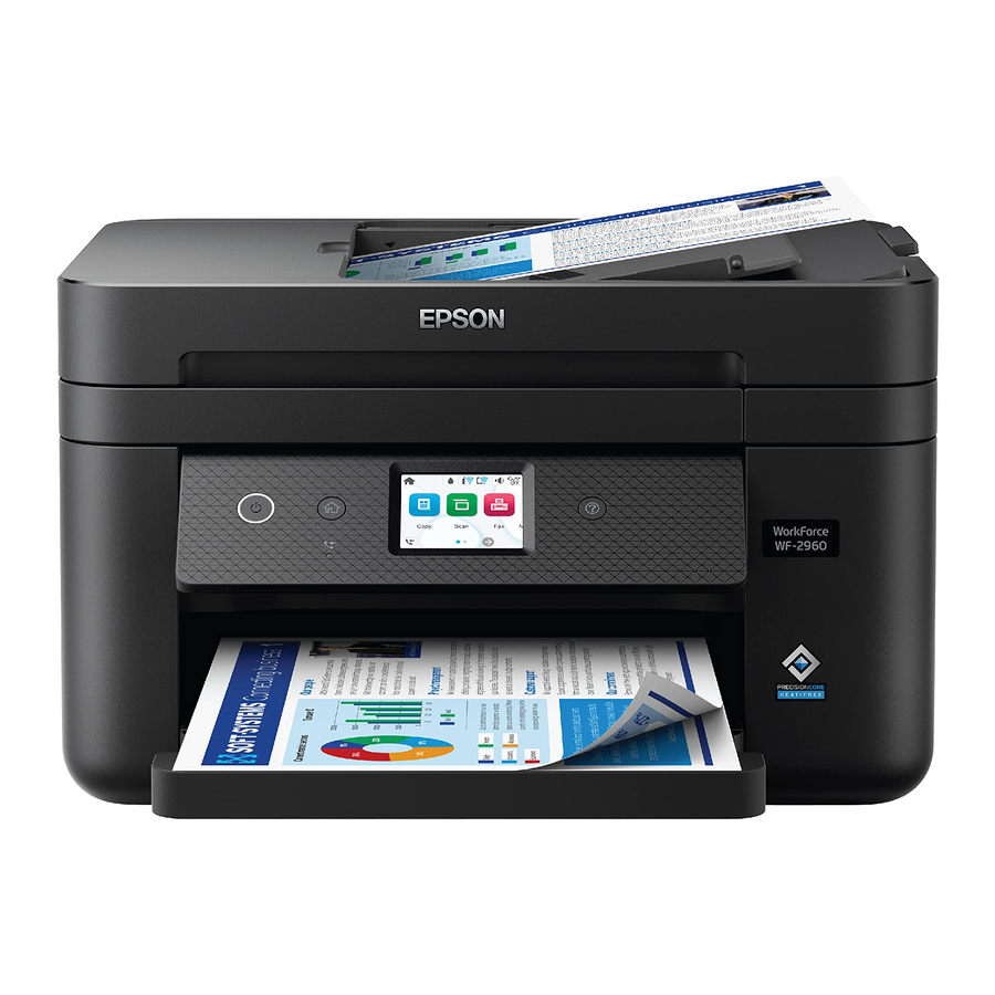 Epson WorkForce WF-2960 SetUp Guide