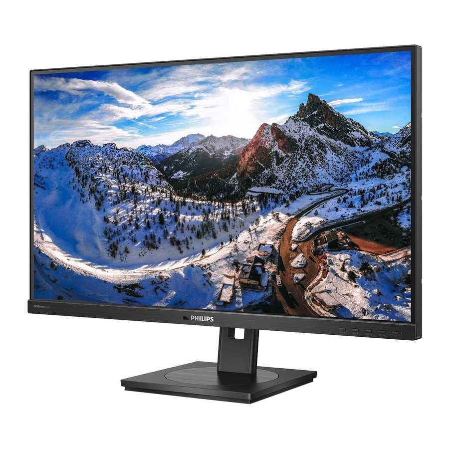 Philips Brilliance 279P1, 288E2E - Monitor Manual | ManualsLib