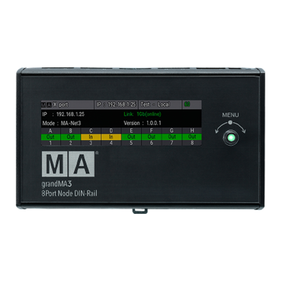 grandMA3 xPort Nodes DIN-Rail grandMA3 xPort Nodes DIN-Rail