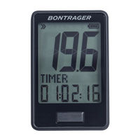 Bontrager RIDEtime Uživatelská Příručka
