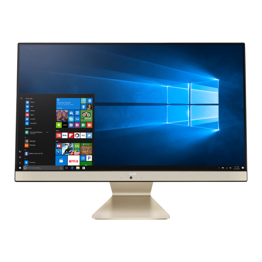 Kompyuta Asus V241EA, V241EP - Mwongozo wa Kompyuta ya Mumoja | ManualsLib
