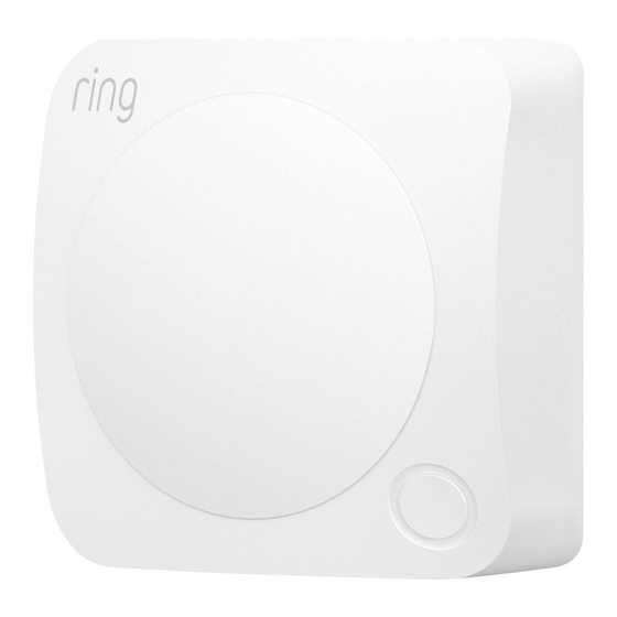 Manuel du Détecteur de Mouvement Ring Alarm Z-Wave | ManualsLib