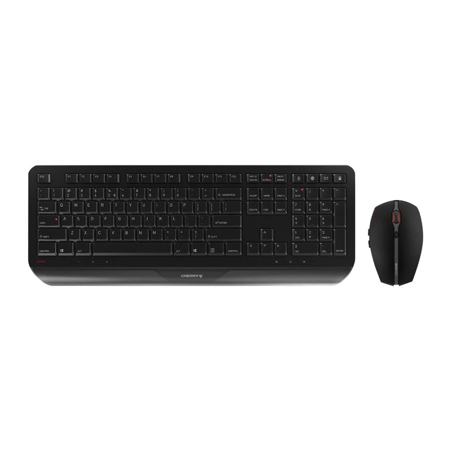 Kompyuta Cherry GENTIX DESKTOP - Mwongozo wa Kompyuta ya Mezani Isiyo na Waya ...