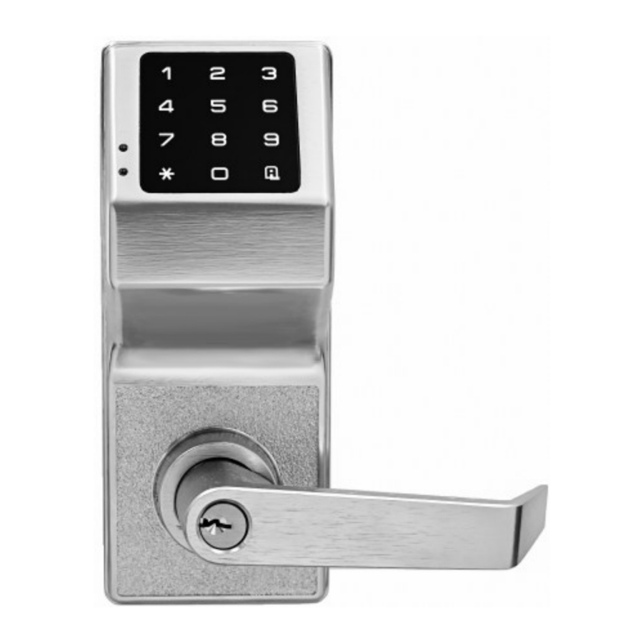 Alarm Lock Trilogy T2 DL2700 / T2 TL2700 Manual | ManualsLib
