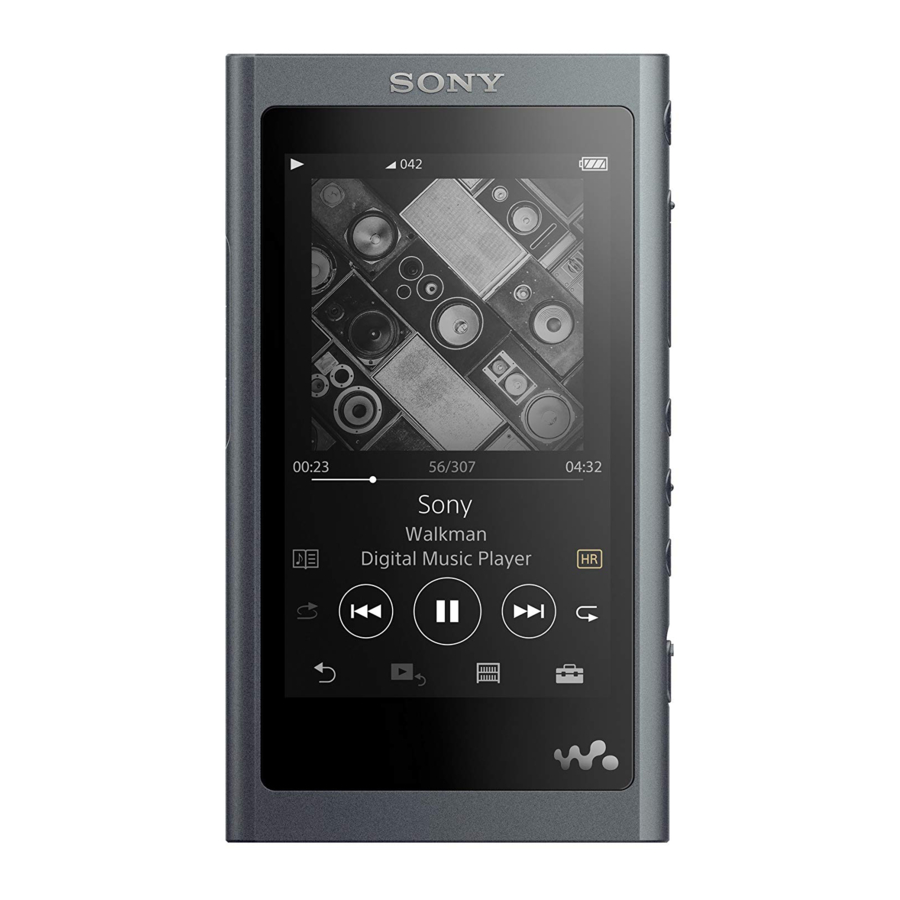 Sony NW-A55 cihazının görüntüsü