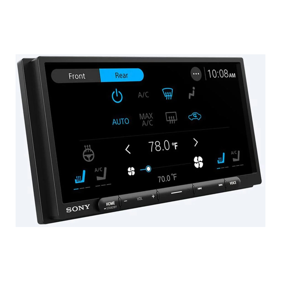 Manuali Sony XAV-AX4000