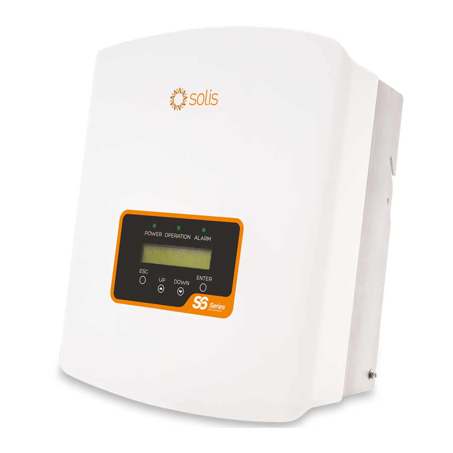 SOLIS S6 Series, S6-GR1P1K-M, S6-GR1P2K-M, S6-GR1P3K-M Manual | ManualsLib