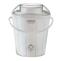 Cuisinart Classic ICE-25 Series Manuale Utente