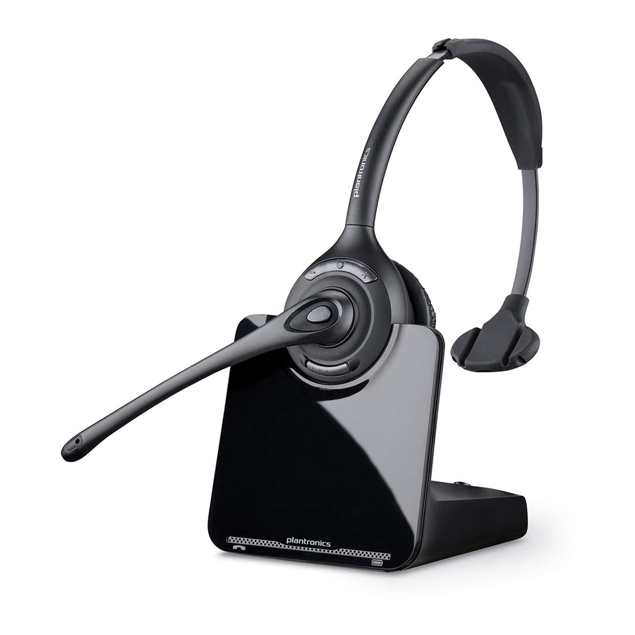 Plantronics CS510, CS520 - Drahtloses Headset-System Kurzanleitung ...