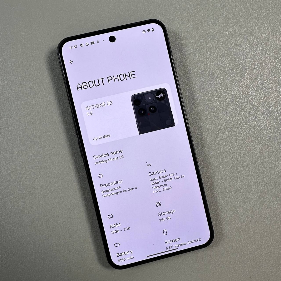 Imagen del Nothing Phone 3