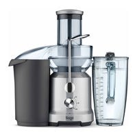 Sage the Nutri Juicer Cold BJE430 Kullanıcı Kılavuzu