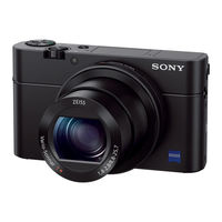 Sony Cyer-shot DSC-RX100M3 Naudotojo Vadovas