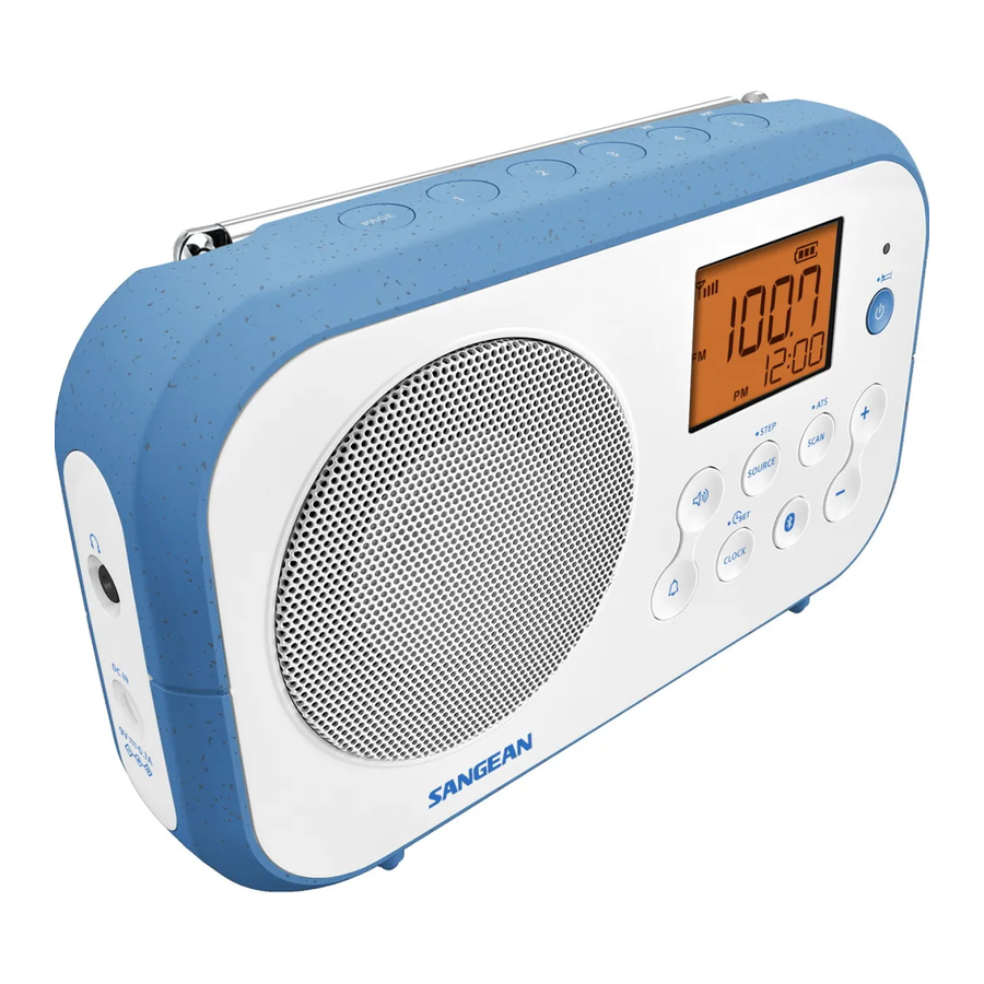 SANGEAN TRAVELLER 120 PR-D12BT - FM / AM Digitale Ontvanger