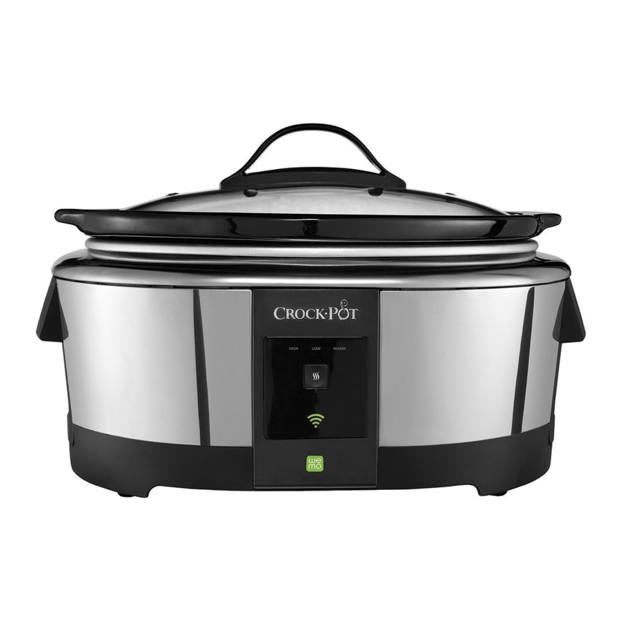 Crock-Pot SCCPAC608-P 6 Quart Počasni Kuhalnik z Navodili za Amazon Alexa