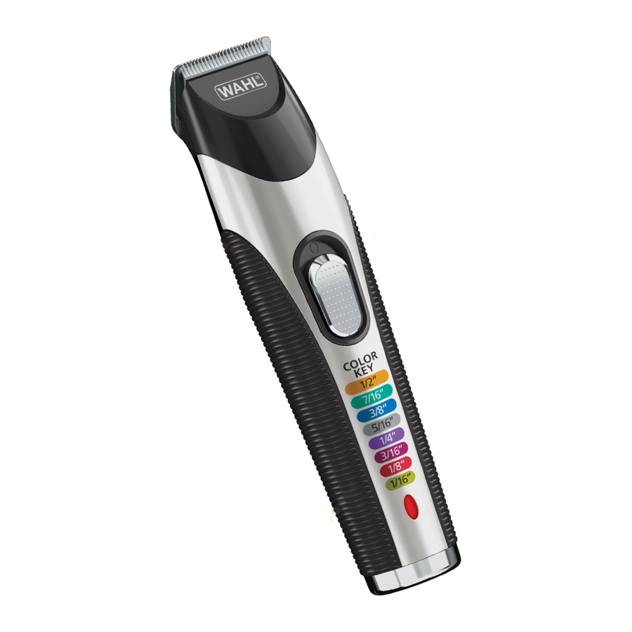 WAHL COLOR PRO 9891 - Manuel de la tondeuse rechargeable avec/sans fil ...