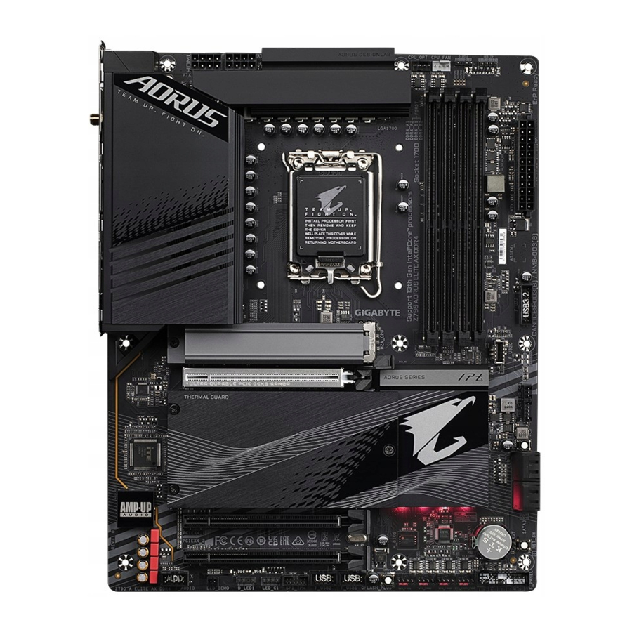 Gigabyte Z790 AORUS ELITE AX - LGA1700 ATX emaplaat