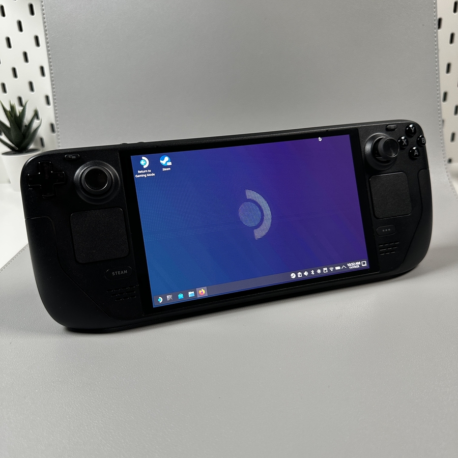 Valve Steam Deck affichant le clavier